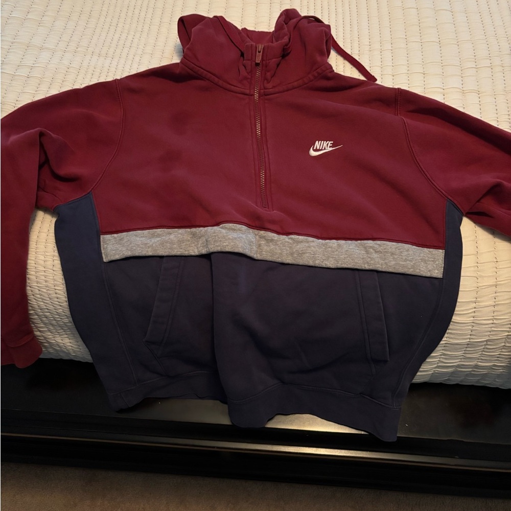 Nike Deep Red Fleece Jacket